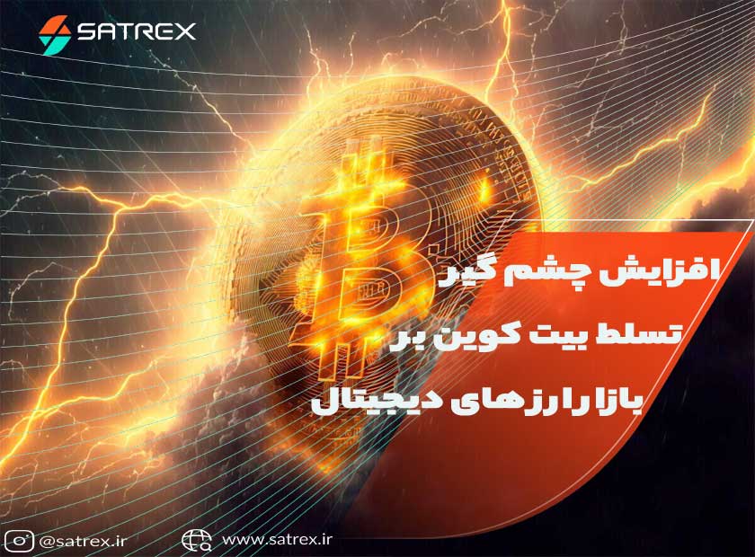 تسلط بیت کوین بر بازار ارز های دیجیتال